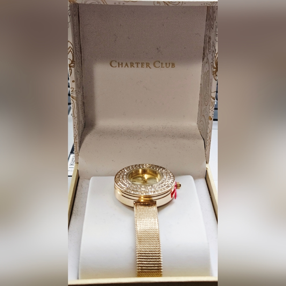 Charter Club Gold-Tone Women's Watch